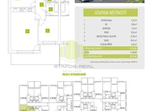 Pronájem bytu 2+kk, Olomouc, Janského, 63 m2