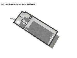 Pronájem bytu 1+kk, České Budějovice, 43 m2