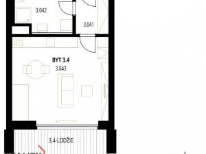 Pronájem bytu 1+kk, Plzeň - Jižní Předměstí, Měděná, 49 m2