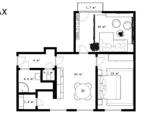 Pronájem bytu 3+kk, Rokytnice v Orlických horách - Nebeská Rybná, 66 m2