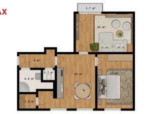Pronájem bytu 3+kk, Rokytnice v Orlických horách - Nebeská Rybná, 66 m2