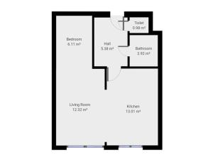 Pronájem bytu 1+kk, Praha - Letňany, Bohumínská, 40 m2