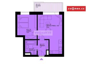 Pronájem bytu 2+kk, Uherské Hradiště, 45 m2