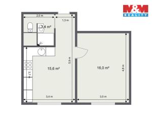 Prodej bytu 1+1, Svatava, U Přádelny, 35 m2