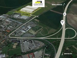 Pronájem výrobních prostor, Hustopeče, Brněnská, 8000 m2