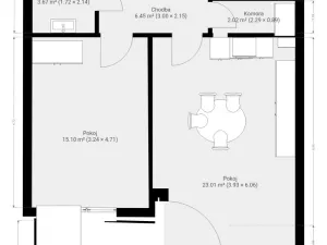 Pronájem bytu 2+kk, Brno - Ponava, Střední, 55 m2