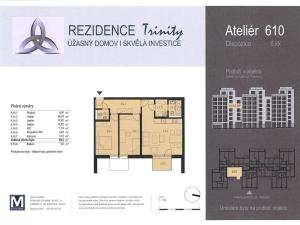 Pronájem bytu 3+kk, Praha - Karlín, U Mlýnského kanálu, 70 m2