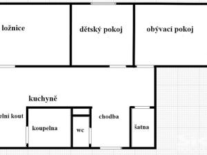 Prodej bytu 3+1, Louny, Kpt. Nálepky, 62 m2