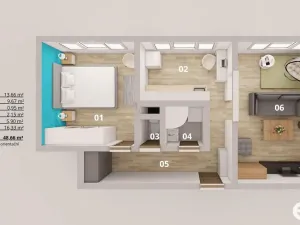 Prodej bytu 2+1, Poděbrady - Poděbrady II, 49 m2