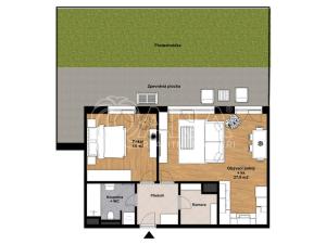 Pronájem bytu 2+kk, Praha - Pitkovice, Penízovková, 59 m2