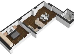 Pronájem bytu 2+kk, Řevnice, Nerudova, 49 m2