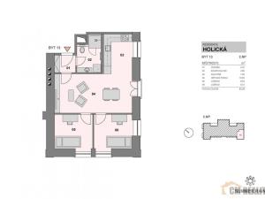 Pronájem bytu 3+kk, Olomouc - Hodolany, Holická, 52 m2