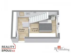 Prodej bytu 2+1, Dalovice - Všeborovice, Dolní, 62 m2