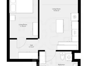 Prodej bytu 2+kk, Praha - Chodov, Šalounova, 46 m2