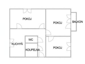 Pronájem bytu 2+1, Ostrava - Zábřeh, Svornosti, 58 m2