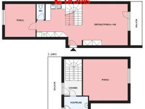 Pronájem bytu 3+kk, Brno - Husovice, Cacovická, 86 m2