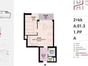 Pronájem bytu 2+kk, Praha - Michle, Hadovitá, 50 m2