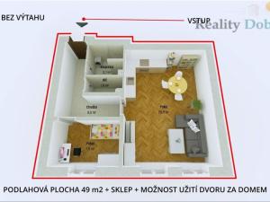 Pronájem bytu 2+kk, Opava, Lidická, 50 m2