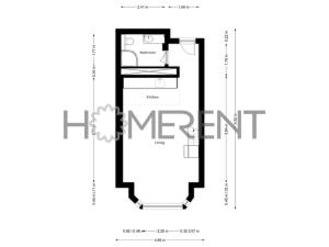 Pronájem bytu 1+kk, Praha - Nusle, Sekaninova, 35 m2