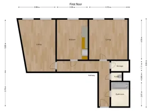 Pronájem bytu 2+1, Praha - Vinohrady, Belgická, 73 m2