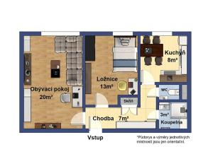 Pronájem bytu 2+1, Praha - Letňany, Fryčovická, 52 m2