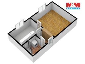 Pronájem bytu 1+1, Kladno, Sevastopolská, 30 m2