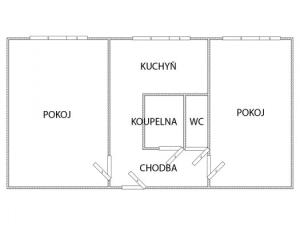 Pronájem bytu 2+1, Sázava, Sklářská, 51 m2
