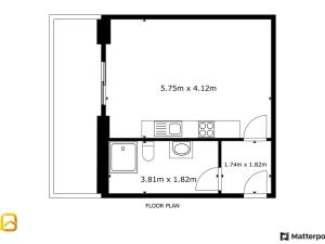Pronájem bytu 1+kk, Zlín - Prštné, Elektrická, 33 m2