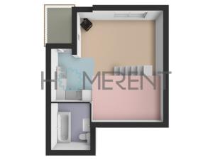 Pronájem bytu 1+kk, Praha, Sekaninova, 40 m2