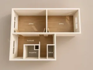 Prodej bytu 2+1, Chomutov, Bezručova, 67 m2