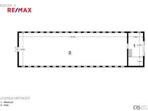Pronájem skladu, Vranov, 1310 m2
