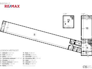 Pronájem skladu, Vranov, 1310 m2