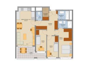 Prodej bytu 4+kk, Praha, Bessemerova, 96 m2