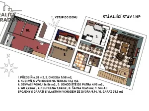 Prodej rodinného domu, Čebín, 208 m2