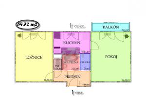 Prodej bytu 2+1, Ostrava - Poruba, Kosmická, 55 m2