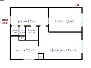 Prodej bytu 2+kk, Praha - Kamýk, Smotlachova, 49 m2