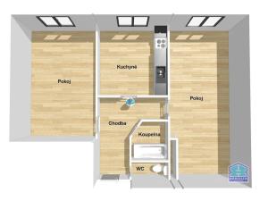 Prodej bytu 2+1, Měčín, Sadová, 67 m2