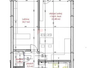 Pronájem bytu 2+kk, Praha - Dolní Měcholupy, Honzíkova, 57 m2