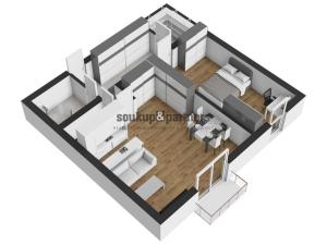 Pronájem bytu 2+kk, Jesenice, Cedrová, 71 m2