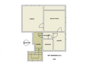 Prodej bytu 4+kk, Trutnov - Horní Staré Město, Horská, 53 m2