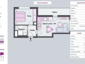 Pronájem bytu 2+kk, Praha - Vinohrady, Perucká, 46 m2