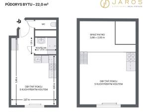 Pronájem bytu 1+kk, Praha - Michle, Magistrů, 22 m2