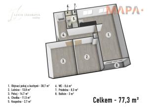 Prodej bytu 3+kk, Bílina - Mostecké Předměstí, Důlní, 78 m2