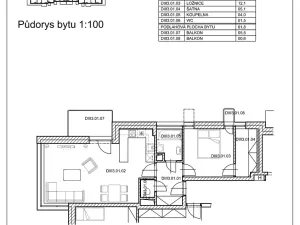 Pronájem bytu 2+kk, Pardubice, Pod Vinicí, 62 m2