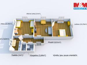 Prodej bytu 3+1, Stříbro, Plzeňská, 90 m2