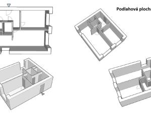Pronájem bytu 2+kk, Praha, Podle Kačerova, 41 m2
