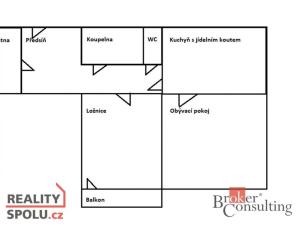Pronájem bytu 2+1, Liberec - Liberec III-Jeřáb, Matoušova, 65 m2