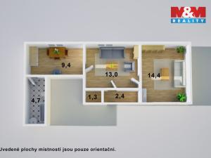 Prodej rodinného domu, Úpohlavy, 45 m2