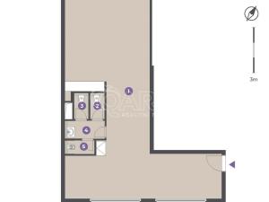 Pronájem kanceláře, Praha - Prosek, Litoměřická, 87 m2