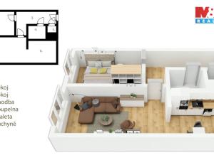 Prodej bytu 2+kk, Kolín - Kolín V, Podskalská, 43 m2